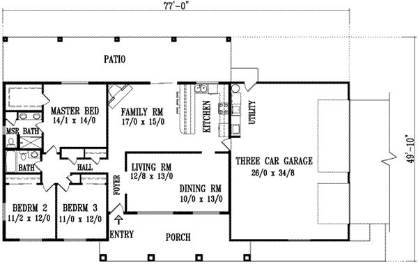 main floor house blueprint