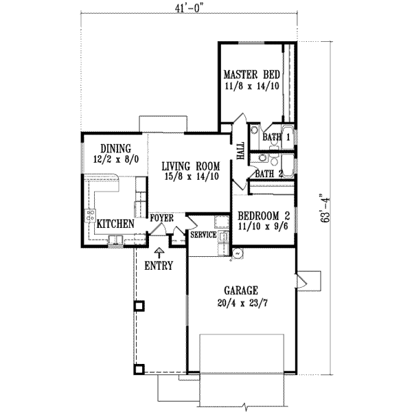 main floor house blueprint
