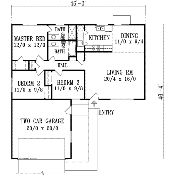 main floor house blueprint