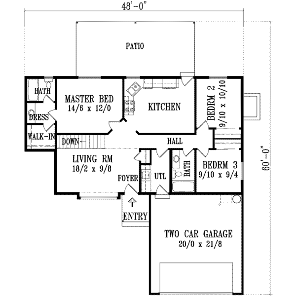 main floor house blueprint