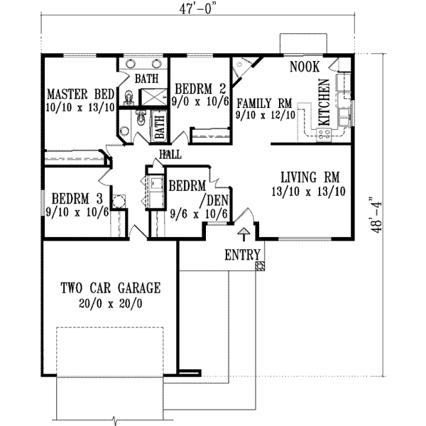 main floor house blueprint