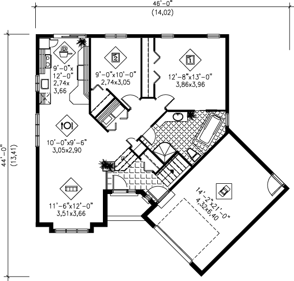 main floor house blueprint