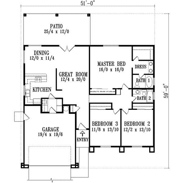 main floor house blueprint