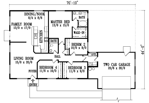 main floor house blueprint
