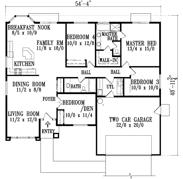 main floor house blueprint