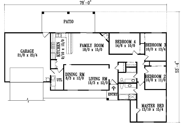 main floor house blueprint