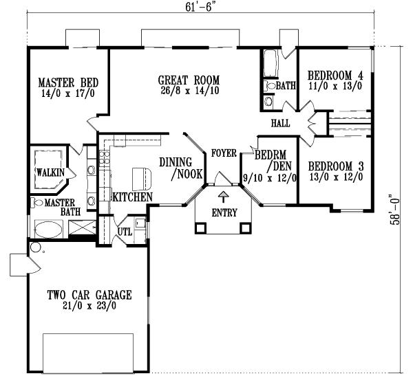 main floor house blueprint