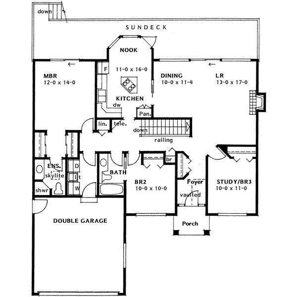 main floor house blueprint