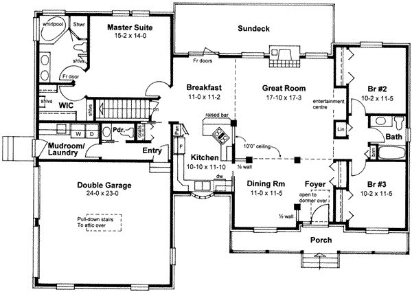 main floor house blueprint