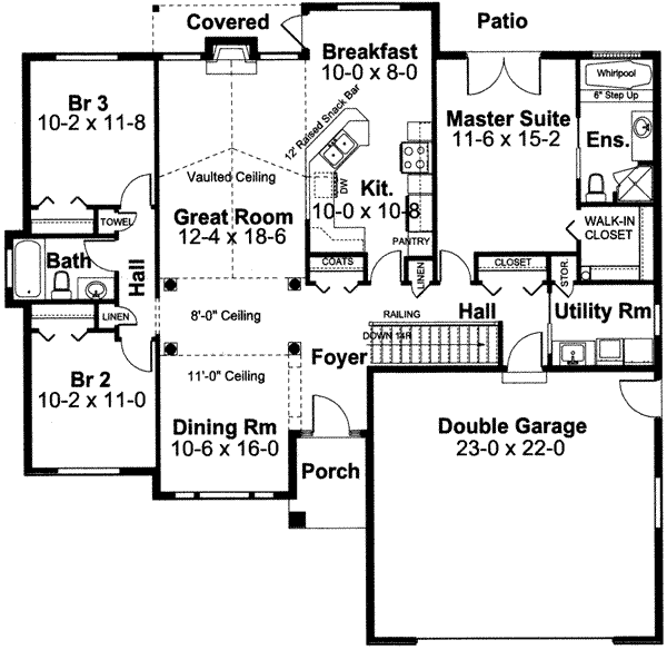 main floor house blueprint