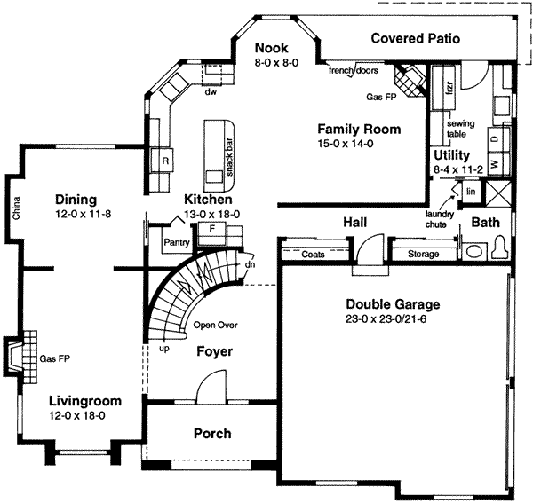 main floor house blueprint