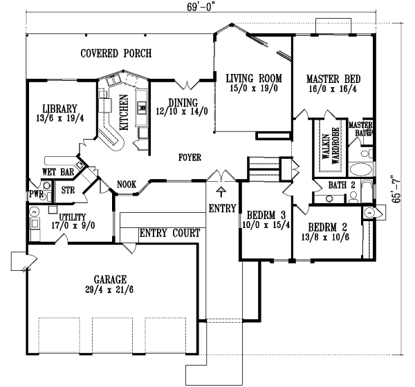 main floor house blueprint