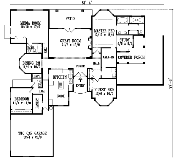 main floor house blueprint