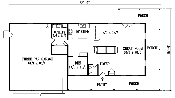 main floor house blueprint
