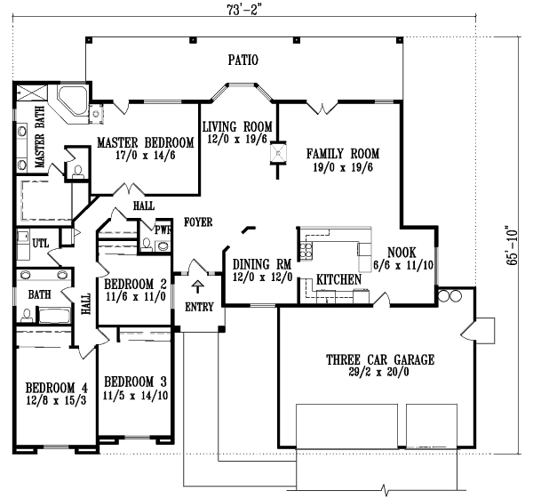 main floor house blueprint
