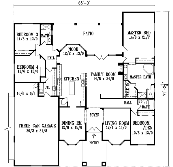 main floor house blueprint