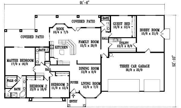 main floor house blueprint