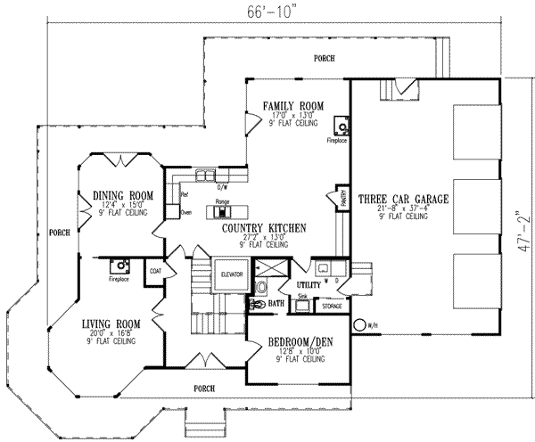 main floor house blueprint