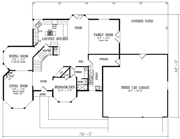 main floor house blueprint