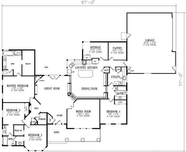 main floor house blueprint