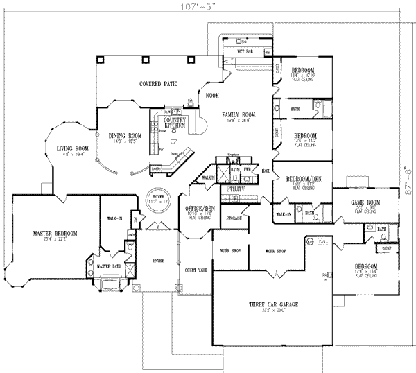 main floor house blueprint