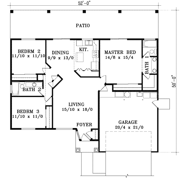 main floor house blueprint