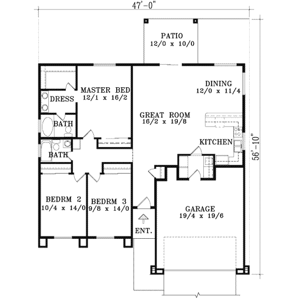 main floor house blueprint