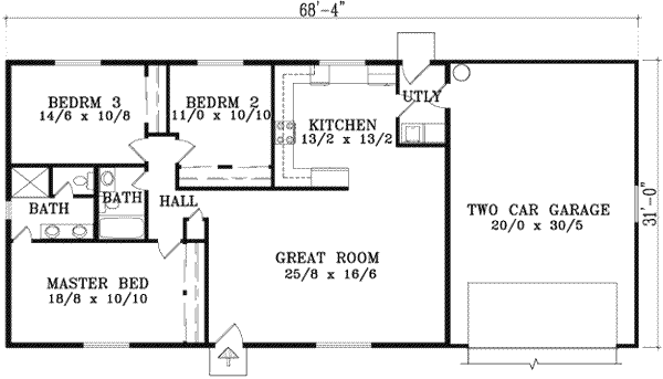 main floor house blueprint