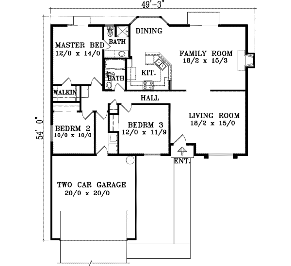 main floor house blueprint