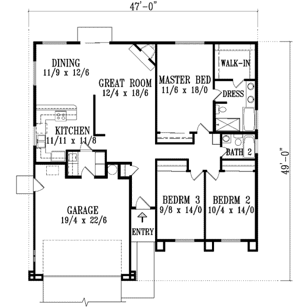 main floor house blueprint
