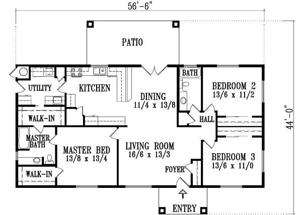 main floor house blueprint