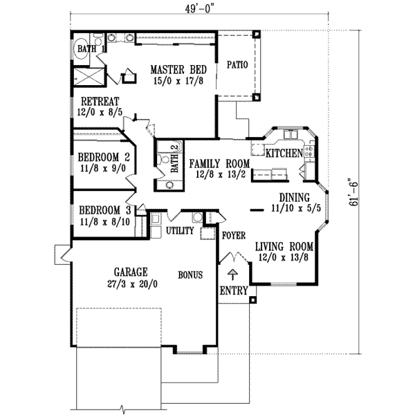 main floor house blueprint