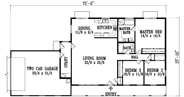 main floor house blueprint