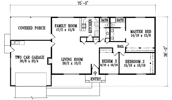 main floor house blueprint