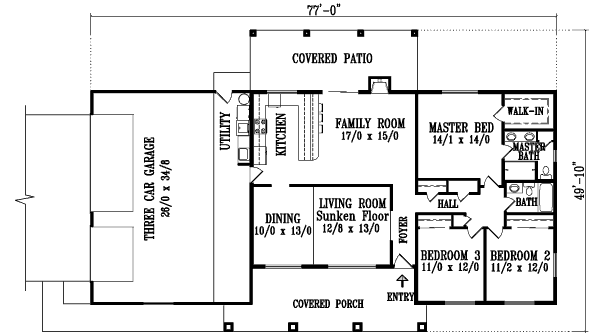 main floor house blueprint