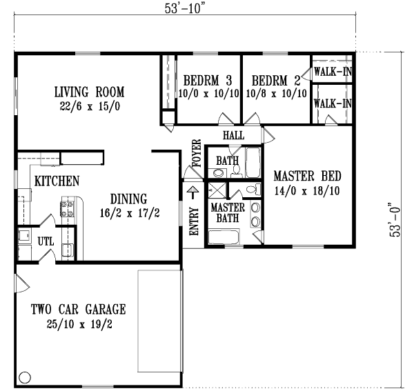 main floor house blueprint