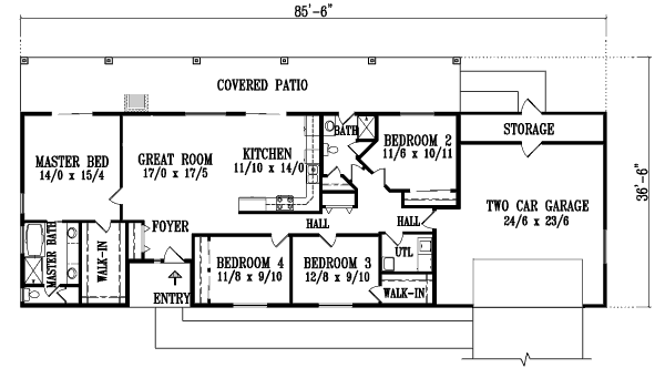 main floor house blueprint