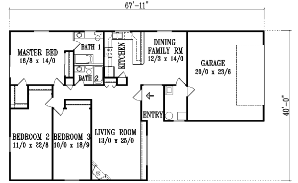 main floor house blueprint