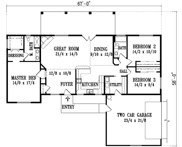 main floor house blueprint