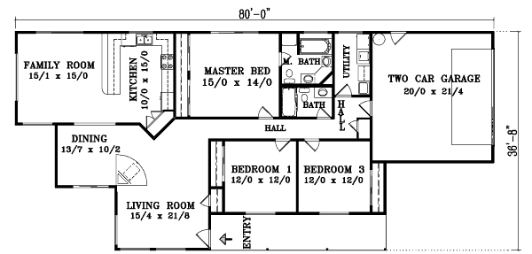 main floor house blueprint