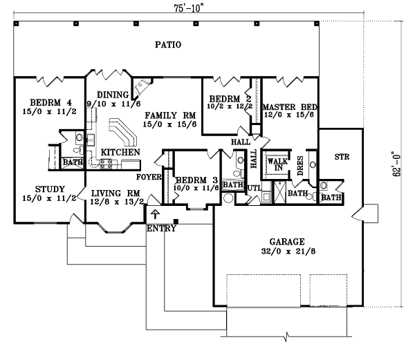 main floor house blueprint