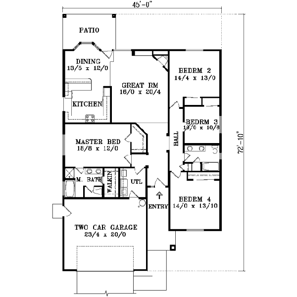 main floor house blueprint