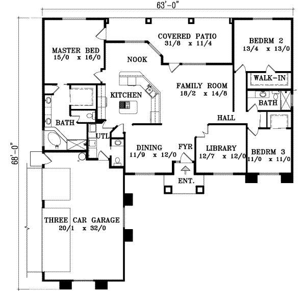 main floor house blueprint