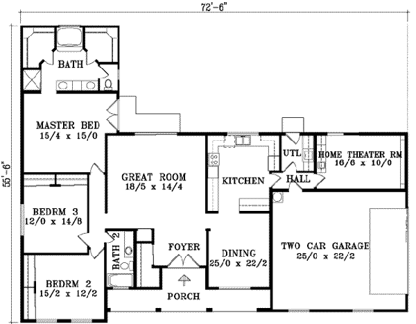 main floor house blueprint