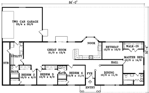 main floor house blueprint