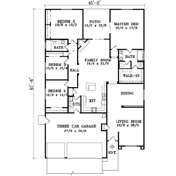 main floor house blueprint