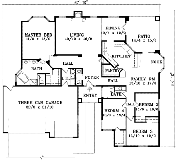 main floor house blueprint
