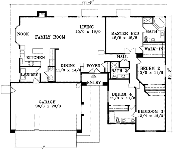 main floor house blueprint