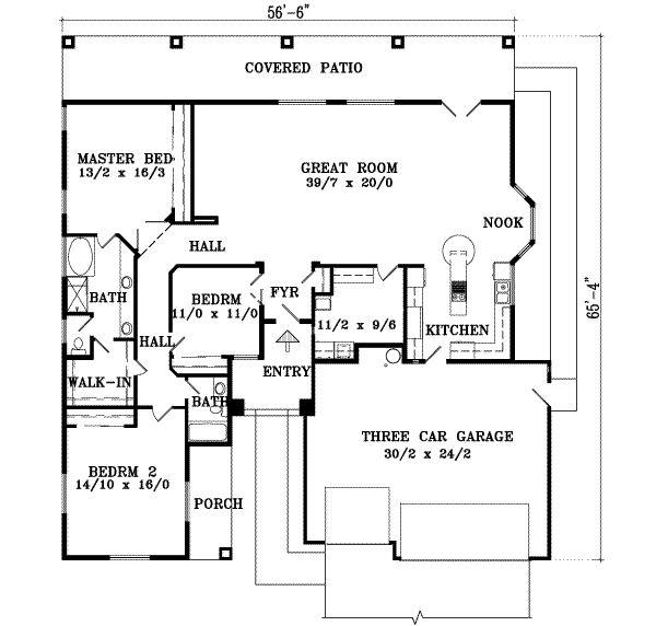 main floor house blueprint