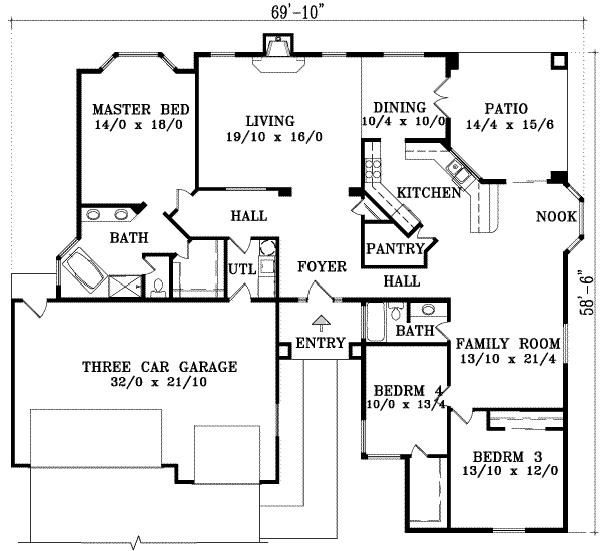 main floor house blueprint
